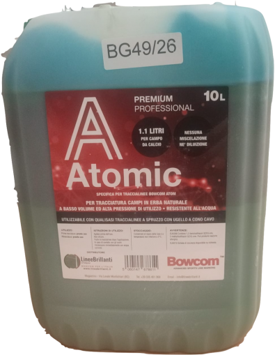 ATOMIC GREEN DA LT 10 VERNICE SPORTIVA PER TRACCIALINEE BOWCOM ATOM 