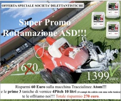 PROMOZIONE TRACCIALINEE ATOM PIU VERNICE PER 12 TRACCIATURE OMAGGIO